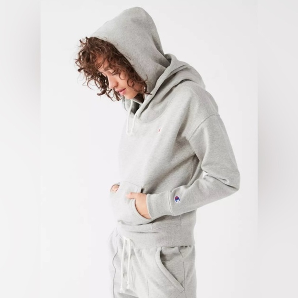 Champion Women’s Reverse Weave Hoodie Size S, Gray, Like New Condition - Picture 3 of 5